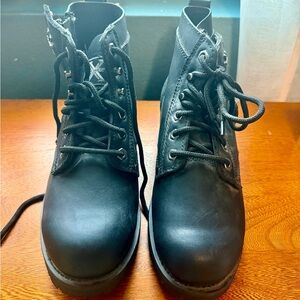 Women's Black Motorcycle Boots